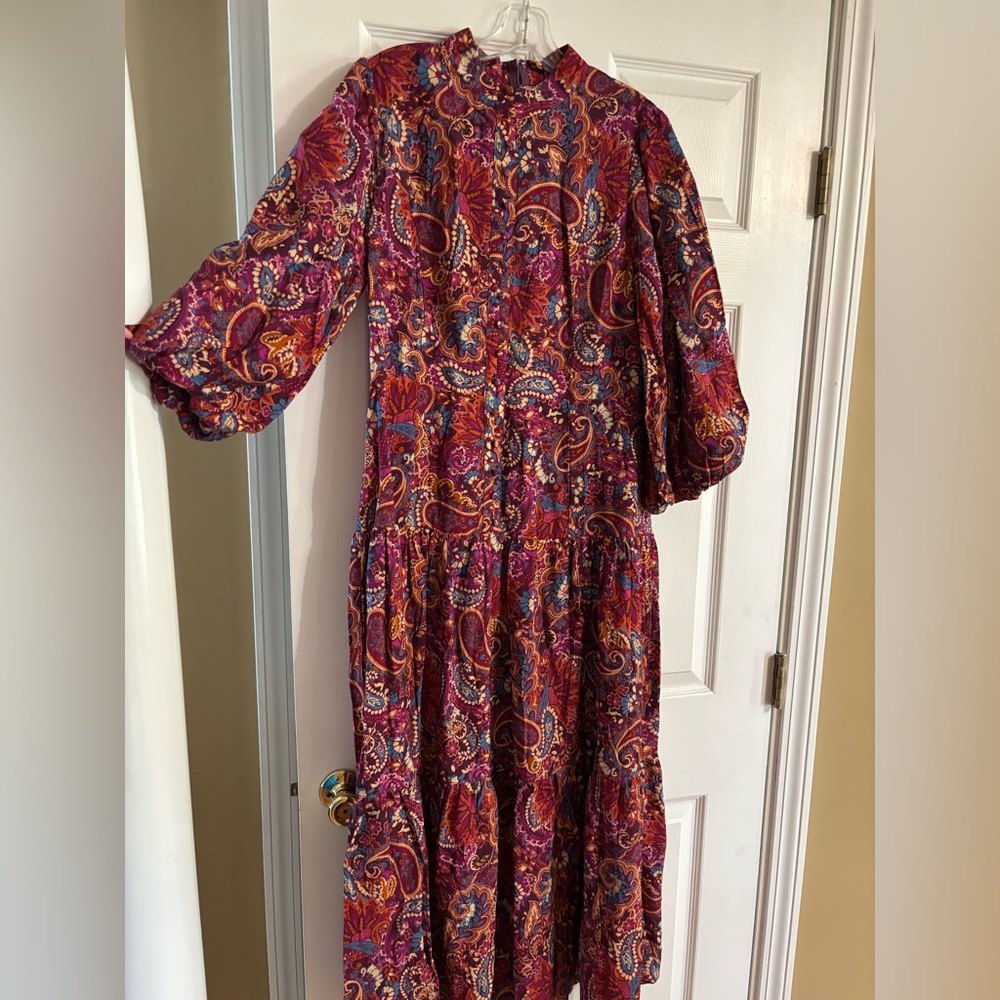 Fate Multicolor Paisley Maxi Dress